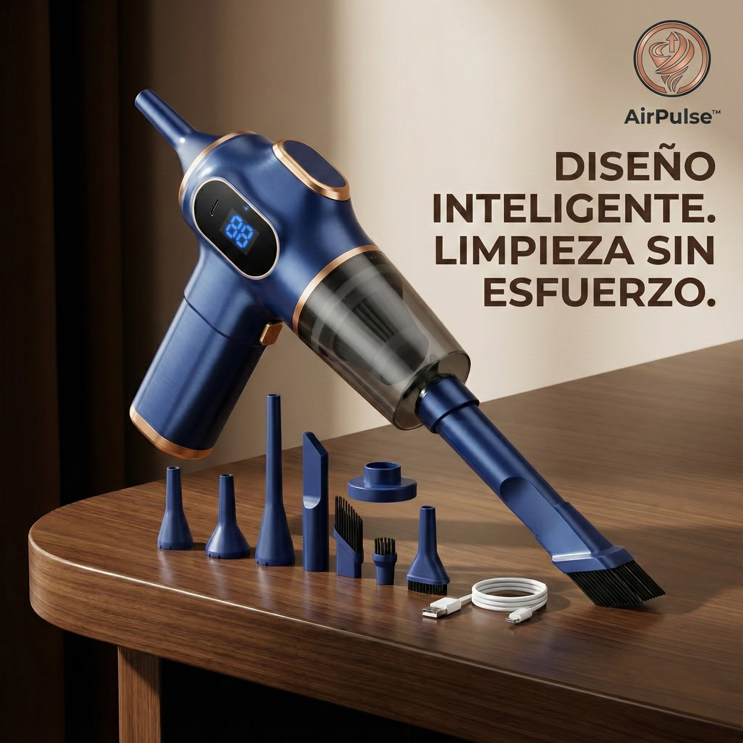 AirPulse™ – Aspiradora de Mano [Tu compañera del día a día]